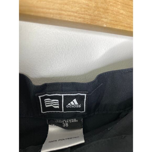Adidas Black Zip Fly Button Closure Polyester Golf Shorts Men's Size 38 - Picture 5 of 6